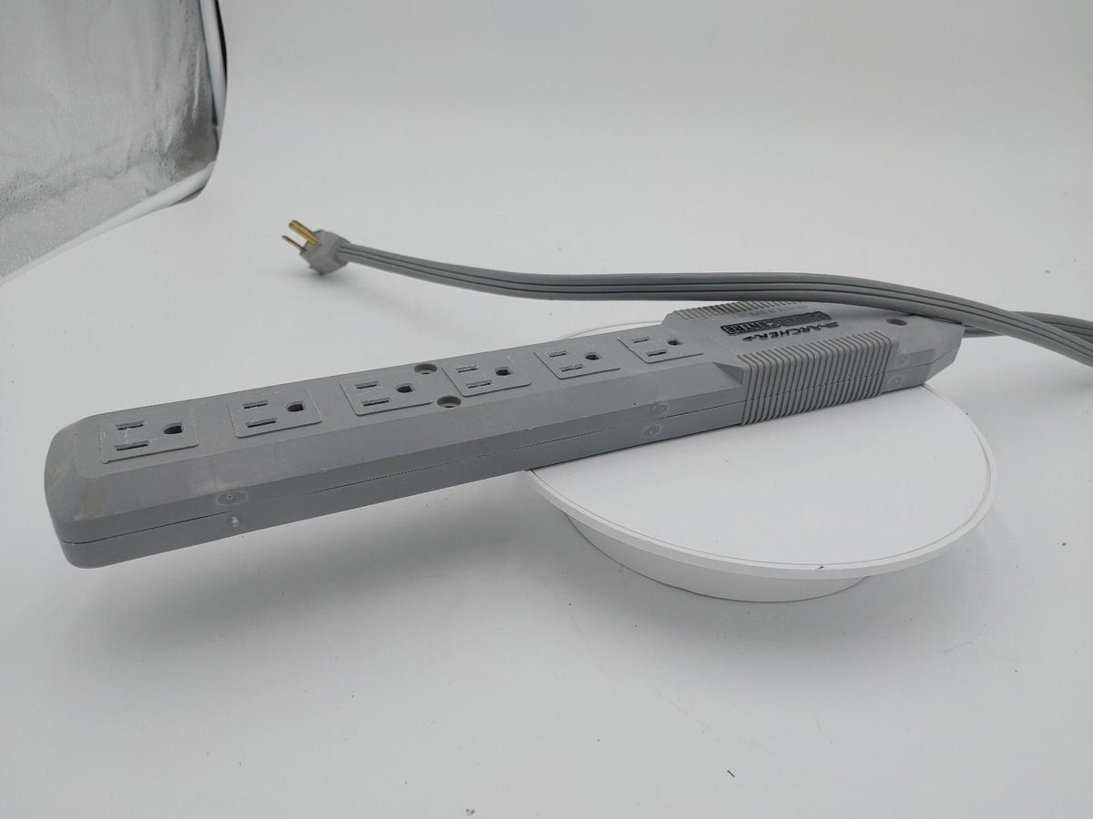 Good Condition Archer Power Centre 6 port Surge Protector Power Bar Grey Works