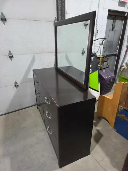 DeFehr Wooden Dresser with Mirror