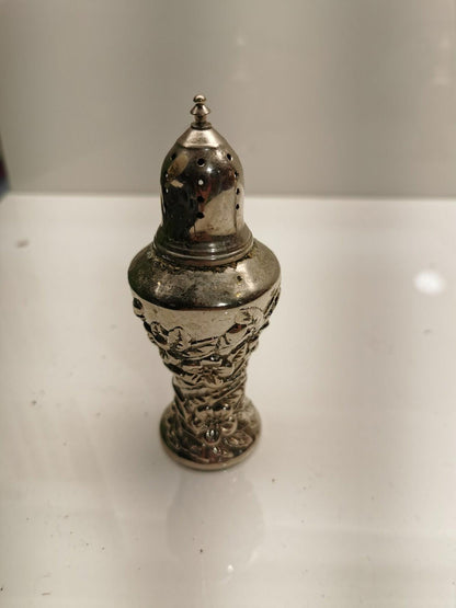 Silver Plated Ornate Victorian Salt & Pepper Shakers