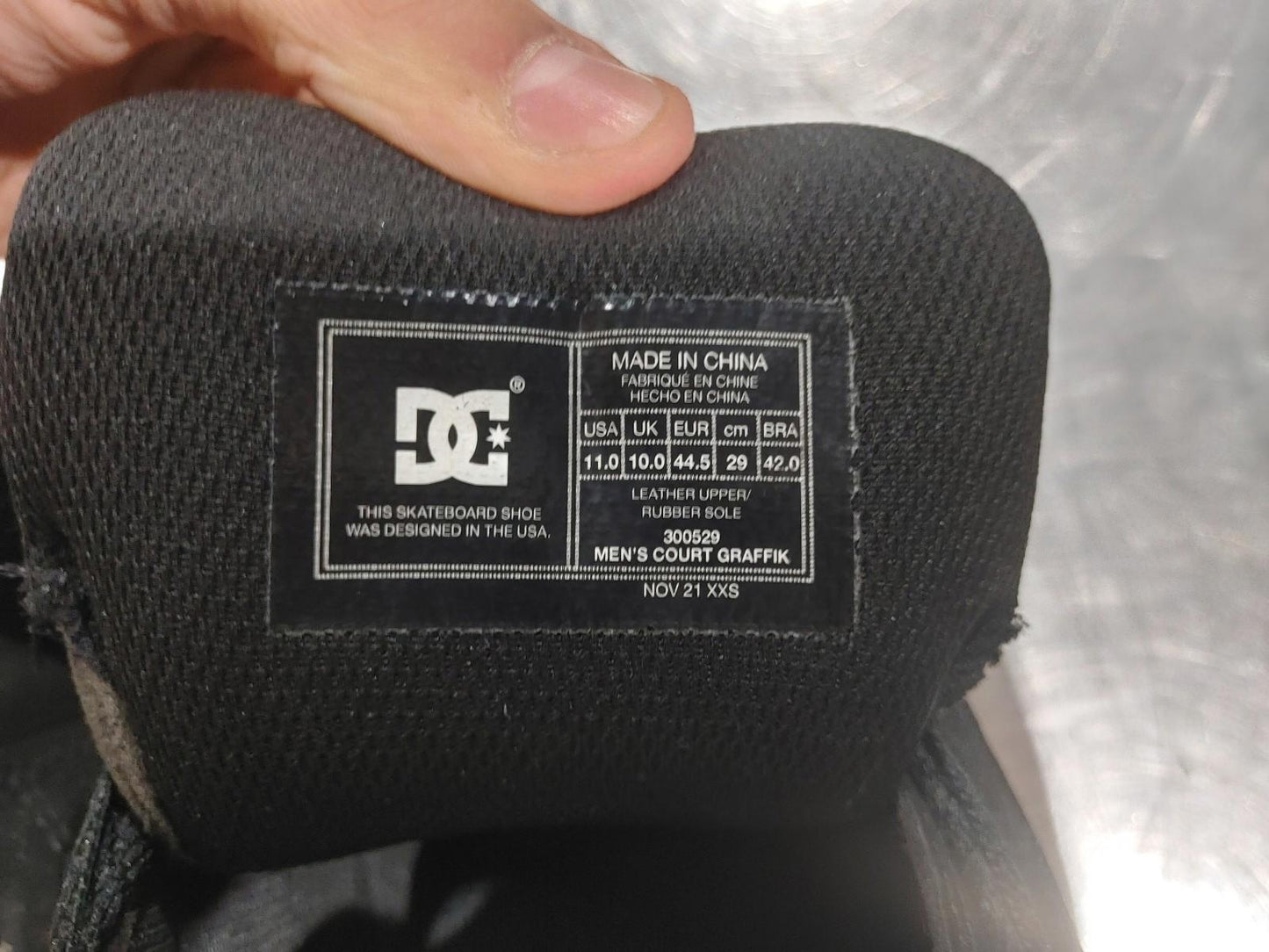 Brand New DC Camo Runners Size 11 Black