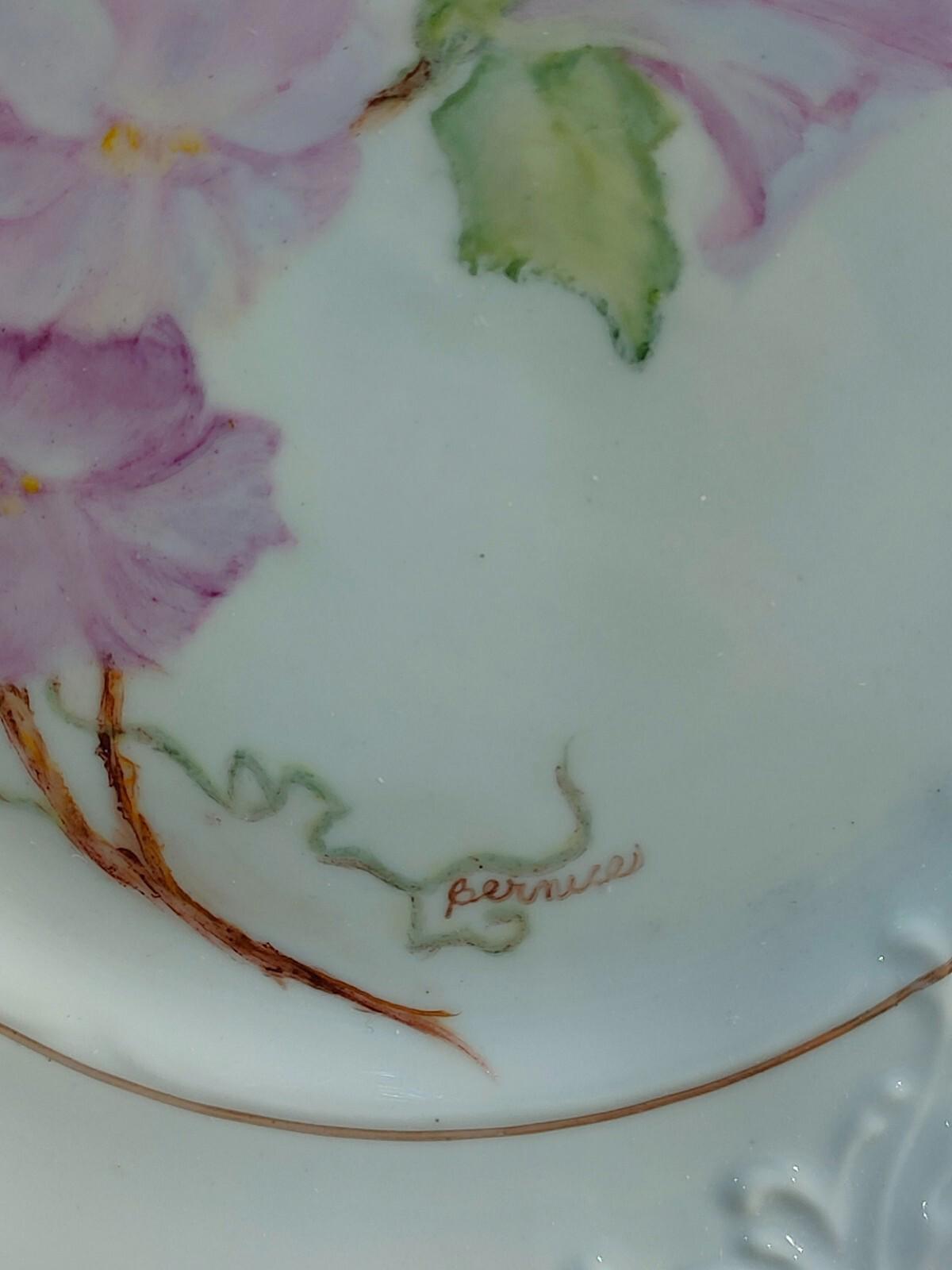 Hand Painted plates by Bernice