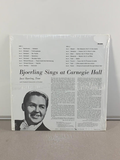 Jussi Björling - Bjoerling Sings At Carnegie Hall (LP, Vnyl) NM