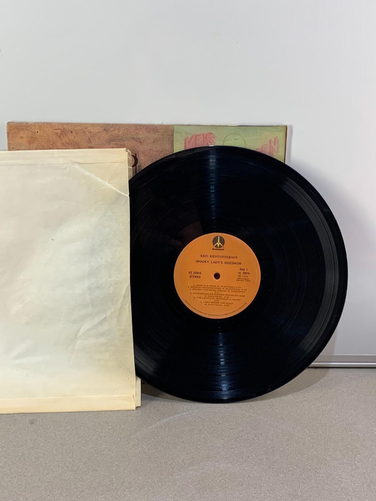 Kris Kristofferson- Spooky Ladys Sideshow - (Vinyl, LP) 1974 Monument Record