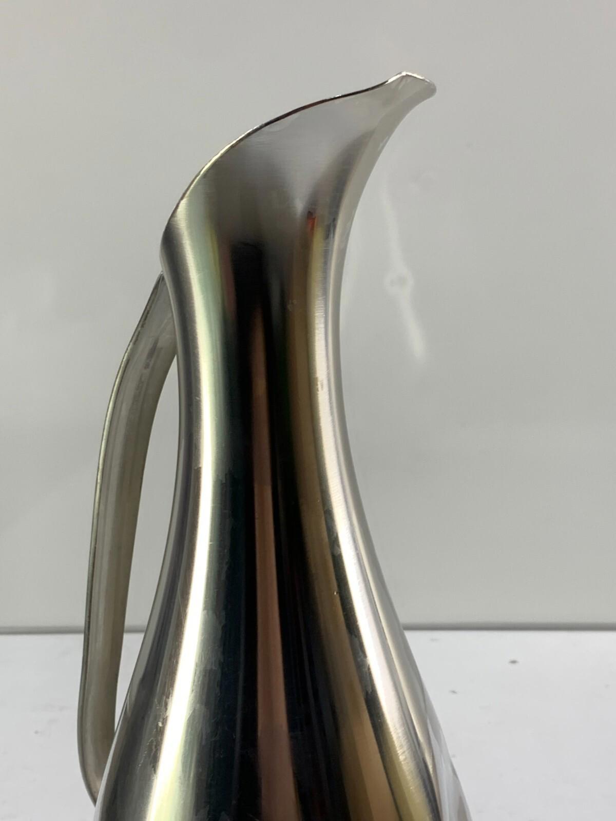 Vintage MCM Metawa Holland Pewter 12” Water Pitcher