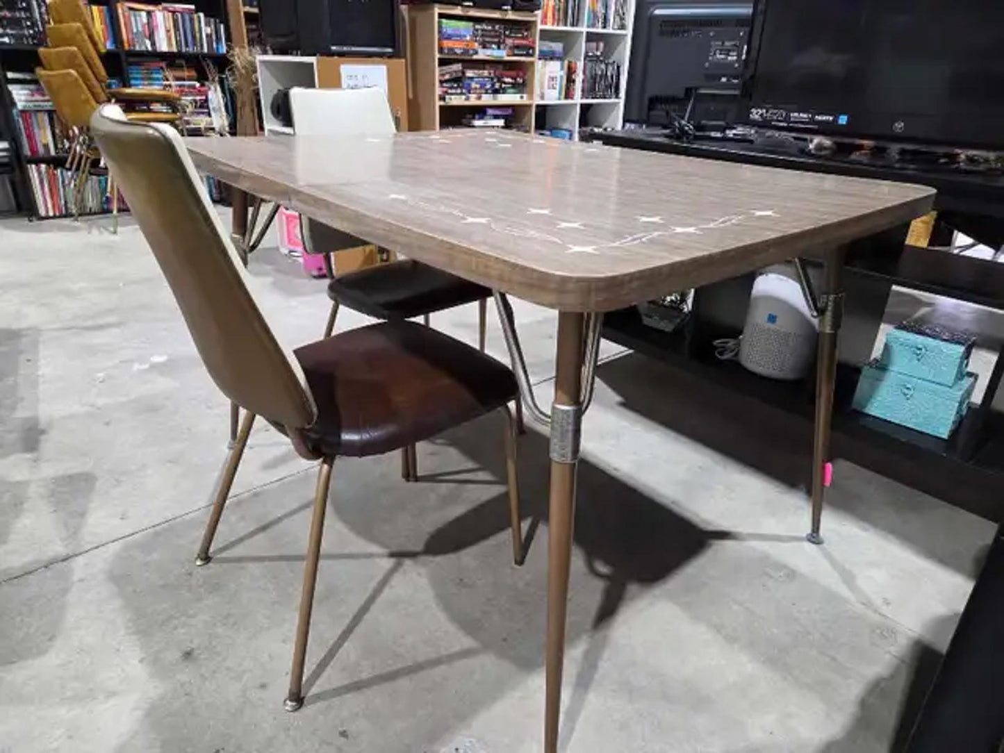 Vintage Dining Table and 2 Chairs