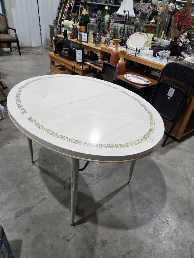 Vintage Oval Dining Table