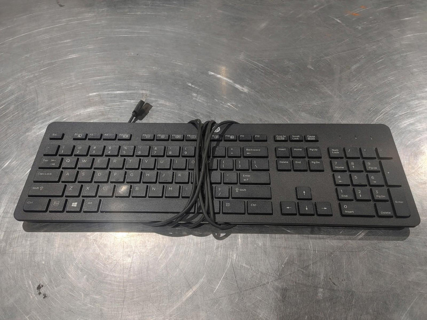 Excellent Condition HP USB Slim Keyboard Model PH0U Black Tested Working