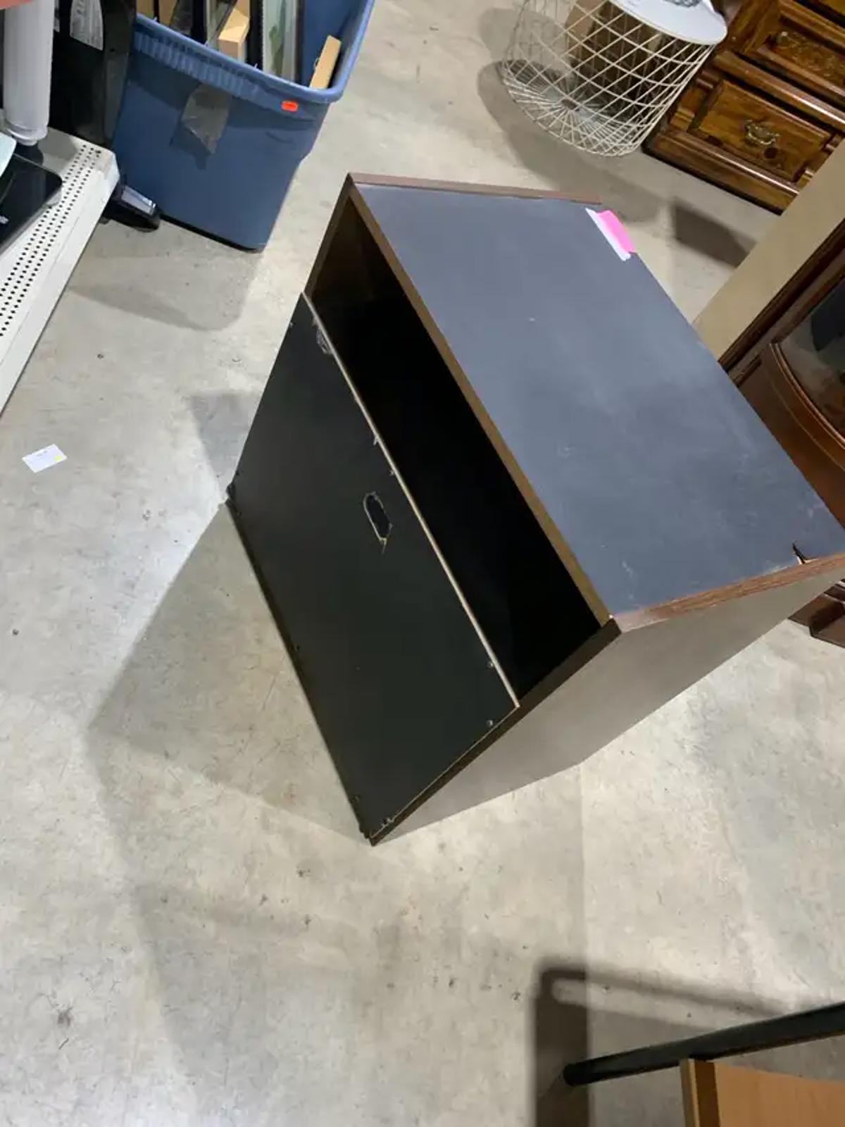 Dark wood and Black Shelf