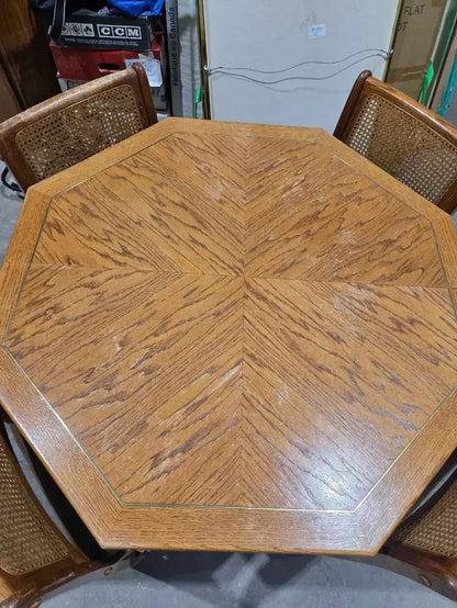 Vintage Octagonal Table and Chairs