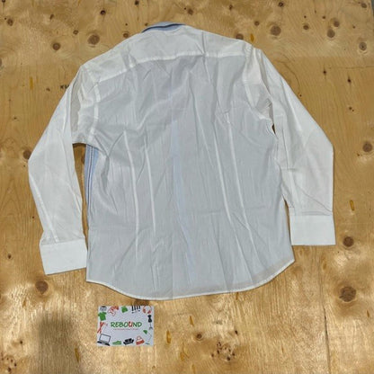 J. Crew Men's Shirt with Blue and White Stripes