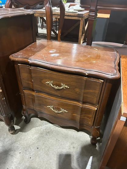 Vintage Wooden Dresser and Nightstand Set