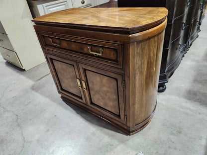 Vintage Sklar-Pepper Curved Wood Counter Server