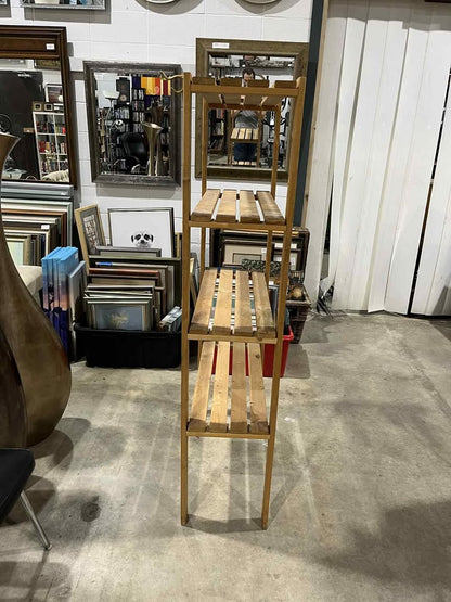 Wooden shelf unit