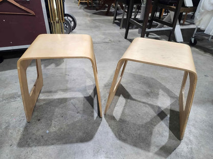 Vintage Ikea Benjamin Stackable Wooden Stools - 2 Available