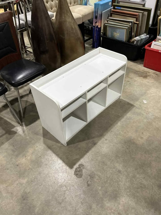 White Wooden Shoe Rack