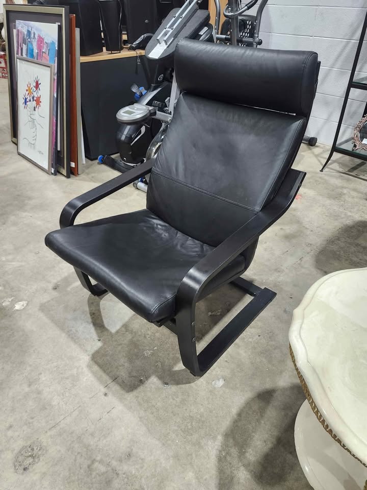 IKEA STRANDMON Wing Chair - Genuine Leather