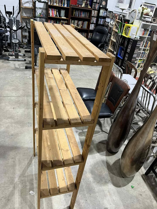 Wooden shelf unit