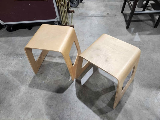 Vintage Ikea Benjamin Stackable Wooden Stools - 2 Available