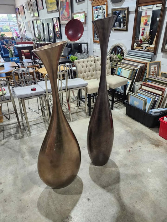 Flute Tall Modern Vases - 2 available