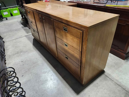 Vintage Solid Wooden Dresser with 9 Drawers