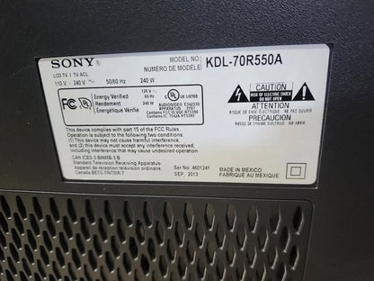 SONY Bravia 70" 3D 1080p TV