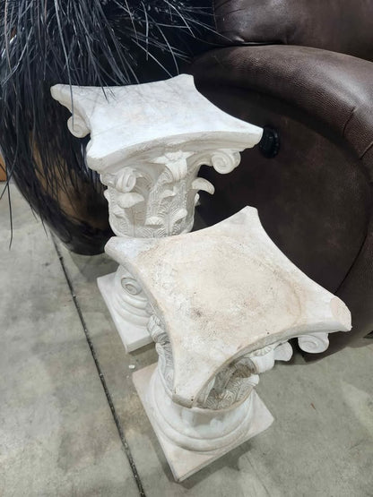 Pair of Decorative Stone Columns