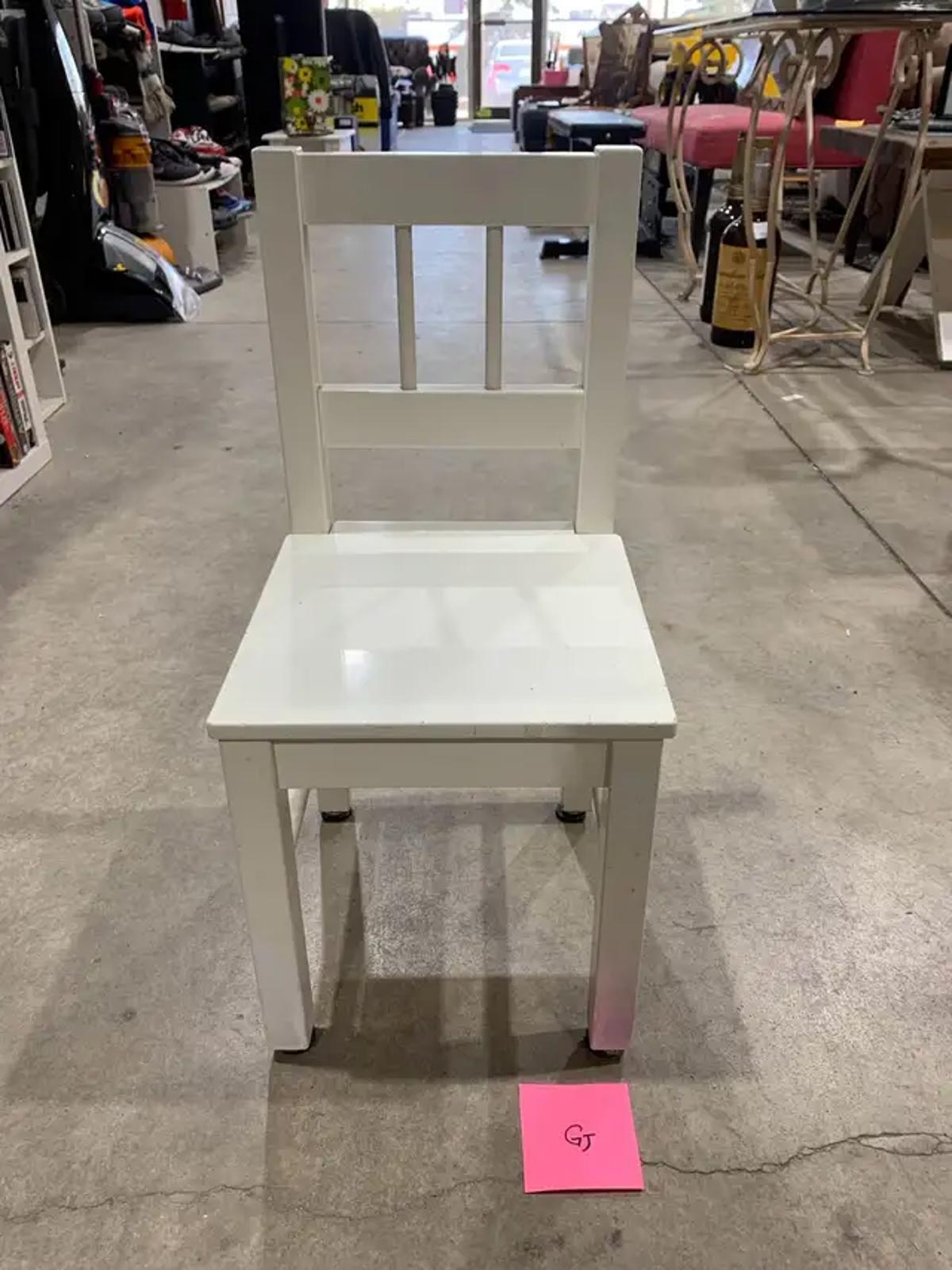 White Wooden Kids Chair