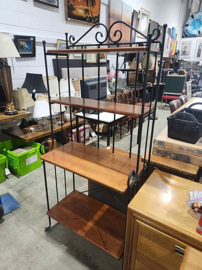 Vintage Style 4-Tier Bakers Rack Shelf