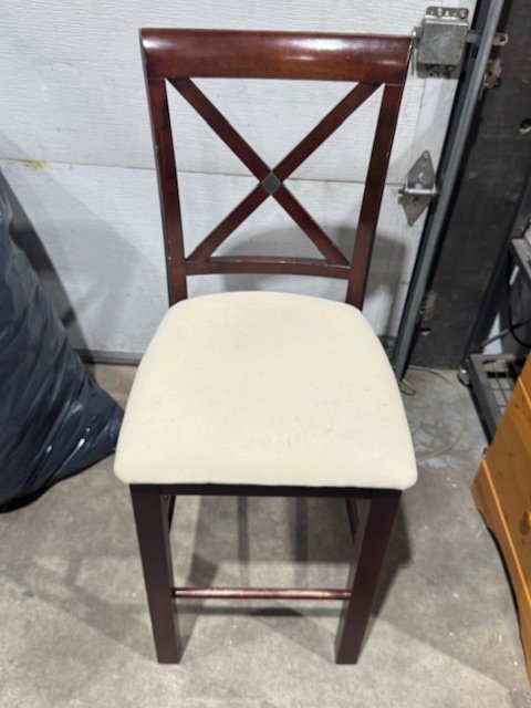 Dark Wood Chairs x6