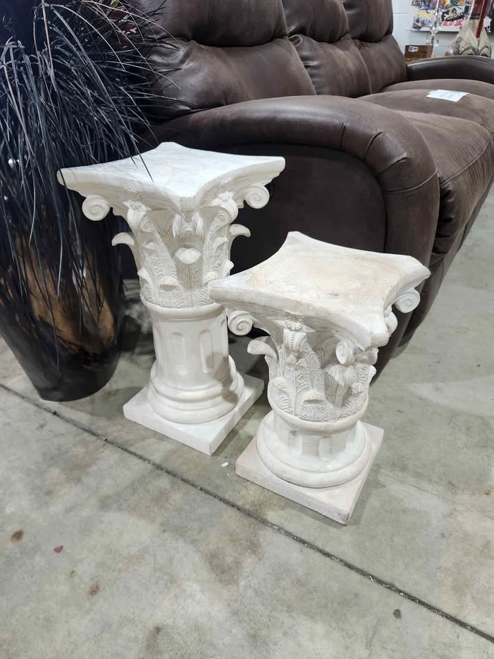 Pair of Decorative Stone Columns