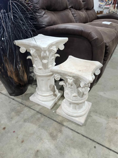 Pair of Decorative Stone Columns