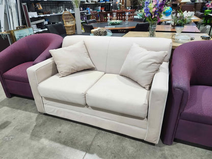 Cream Loveseat with Pillows - Sears/Made in Canada
