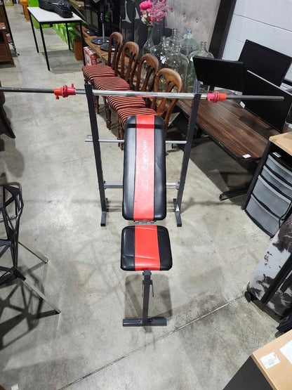 Innova Weight Bench & Barbell Set