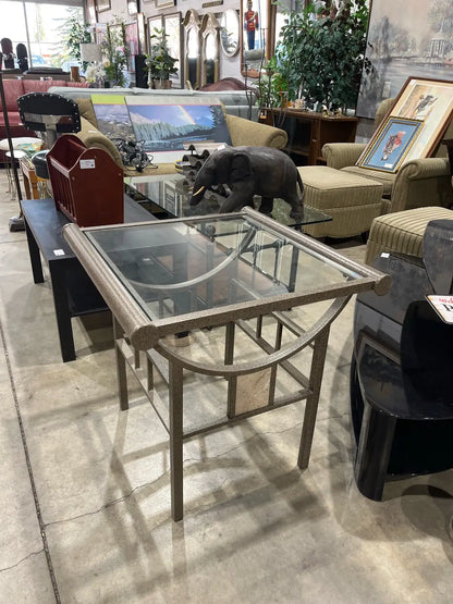 Glass End Table