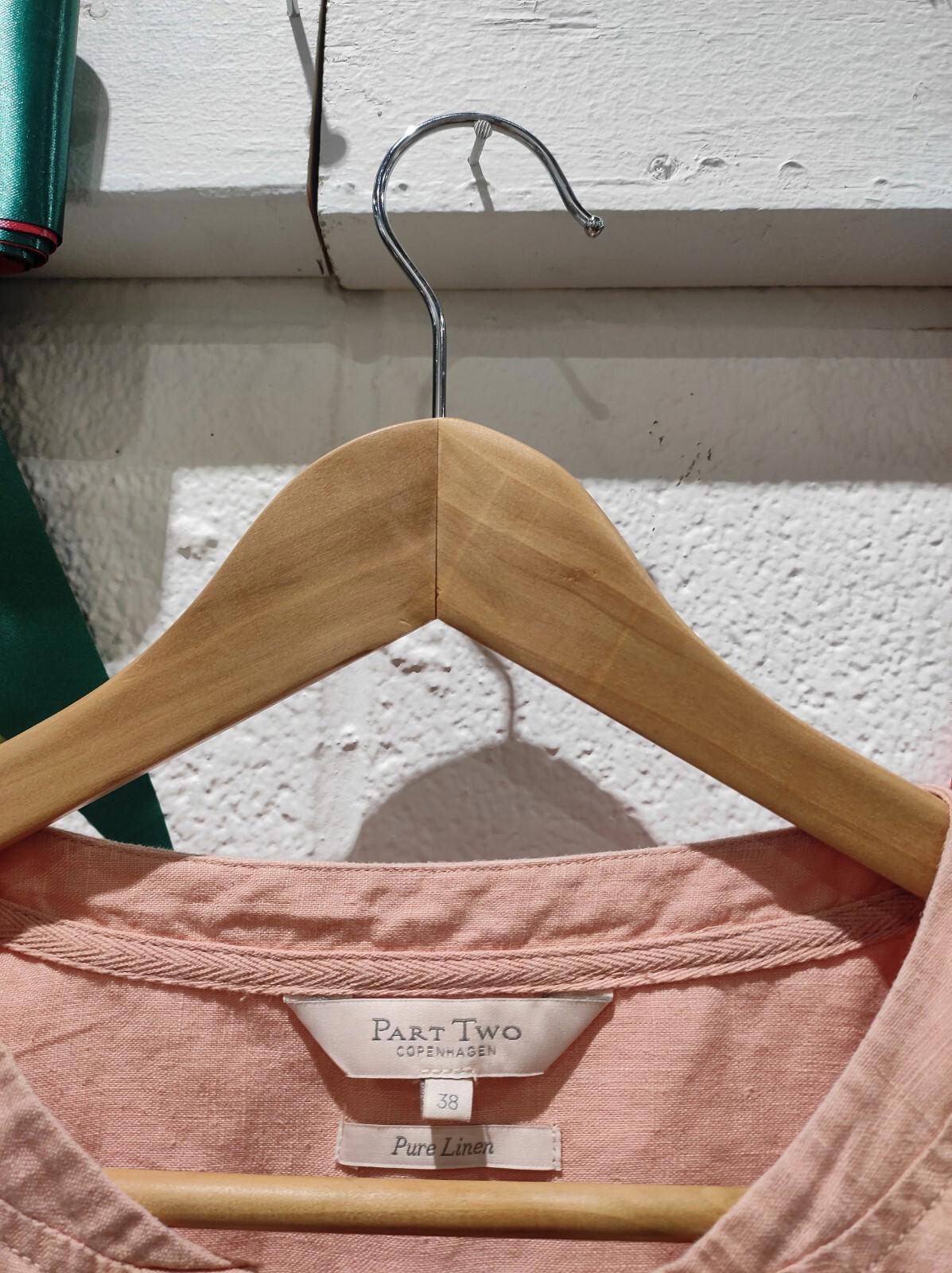 Copenhagen Linen Shift Dress Butterscotch - Size 38