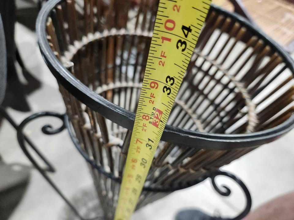 Woven Basket Stand