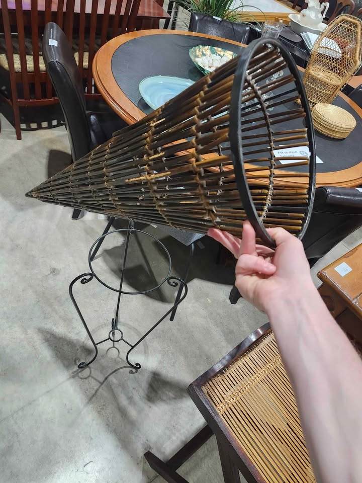 Woven Basket Stand