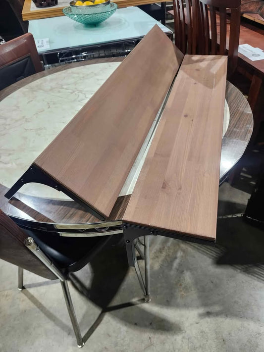 Wood and Metal Floating Shelfs