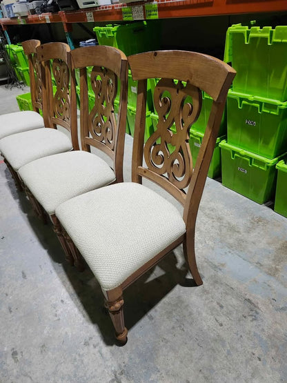 Set of 4 Wooden Dining Chairs