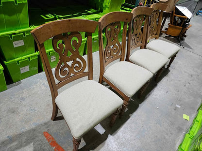 Set of 4 Wooden Dining Chairs