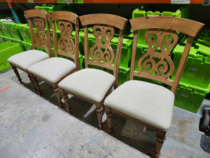Set of 4 Wooden Dining Chairs