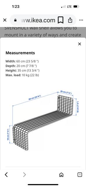 Ikea Svenshult Wall Shelf