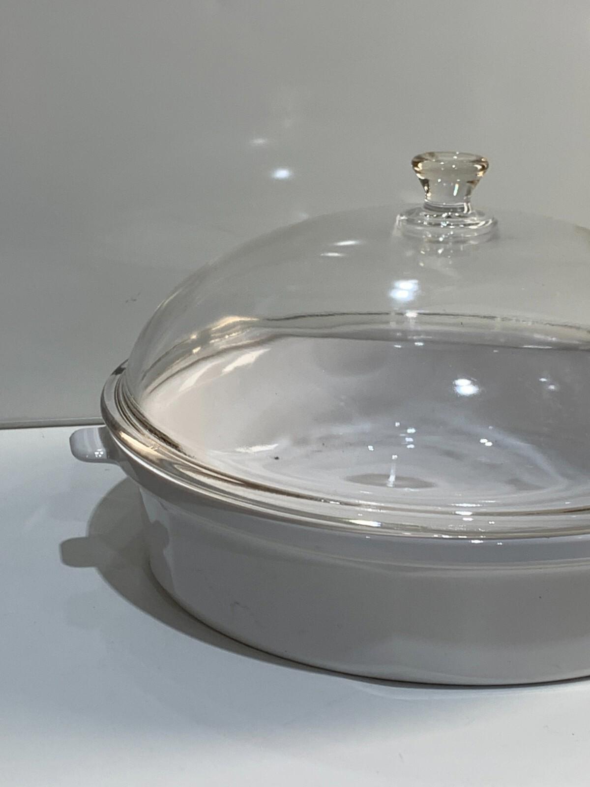 Princess House Nouveau Large Skillet & Lid, White
