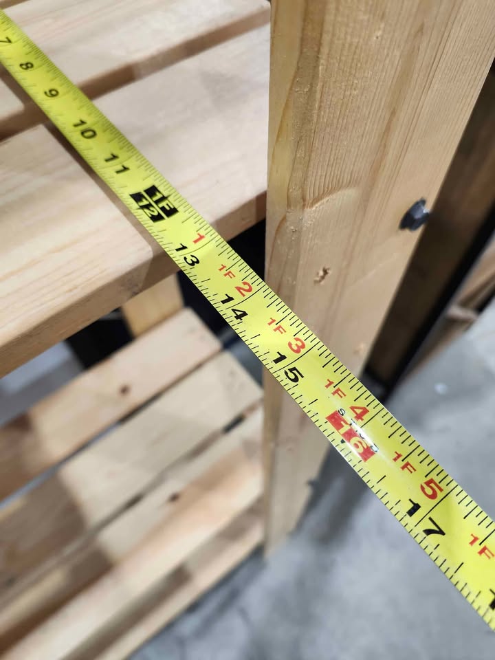 Wooden 4-Tier Shelf Unit
