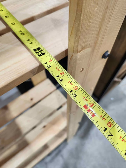 Wooden 4-Tier Shelf Unit