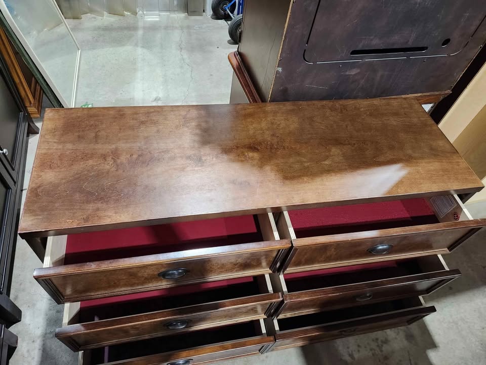 Franklin & Ben Double Wide Dresser in Rustic Brown