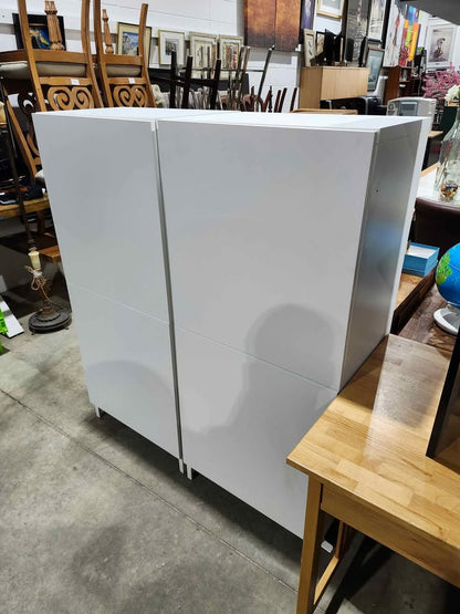 Ikea BESTA White Cabinet with Double Doors - 4 Available