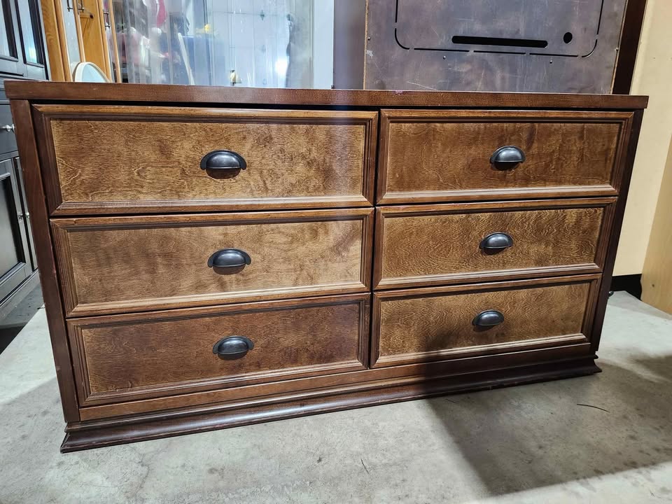 Franklin & Ben Double Wide Dresser in Rustic Brown