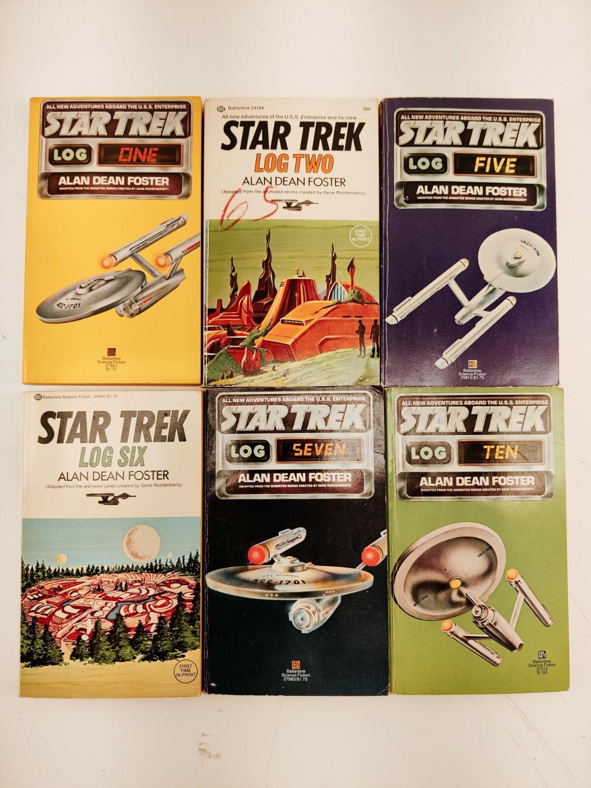 Star Trek Log Books Alan Dean Foster Lot of 6 Vintage Paperbacks 1970s
