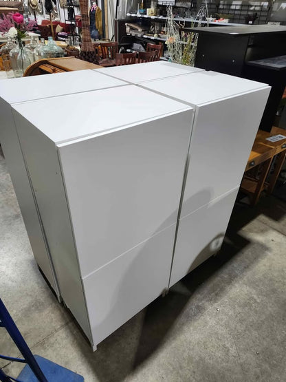 Ikea BESTA White Cabinet with Double Doors - 4 Available
